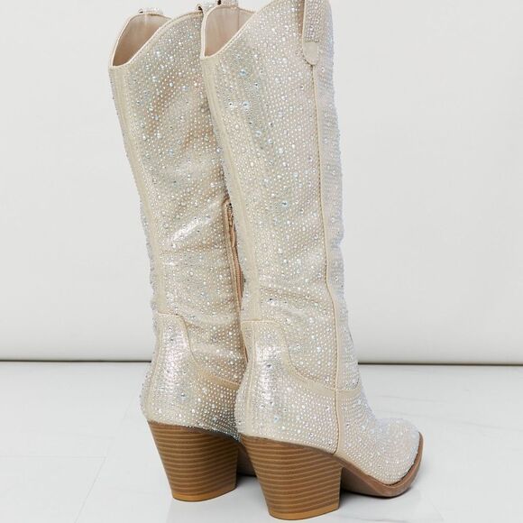 Forever Link Glitter Cowboy Boots - Picture 6 of 6